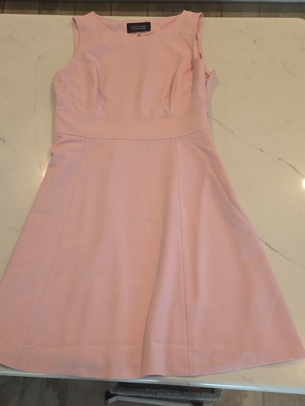 Black Label Blush Pink Sleeveless A-Line Dress